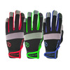 Zero Friction Ultra Suede Universal-Fit Work Glove (Red, Lime, Blue) WG110000